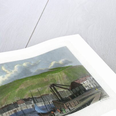 Landing place, outer harbour, Dover, Kent by E Finden