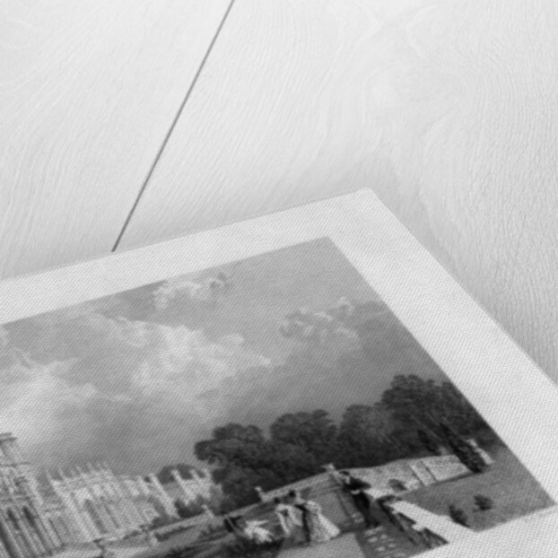 East front of Eaton Hall, Cheshire by Frederick James Havell