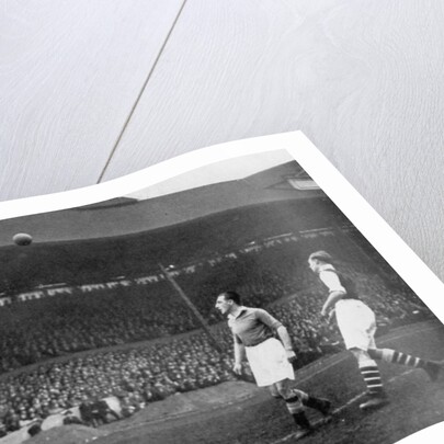 Acrobatics in a Arsenal v Chelsea match at Stamford Bridge, London by Sport & General