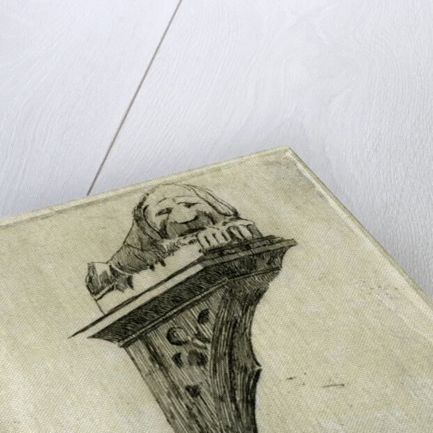 Sign of the Red Lion Inn, Glastonbury, Somerset by Edwin Edwards