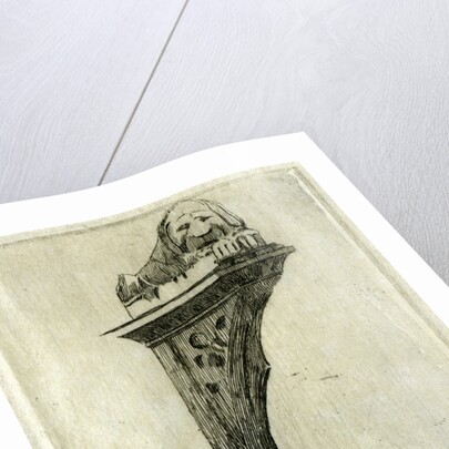 Sign of the Red Lion Inn, Glastonbury, Somerset by Edwin Edwards