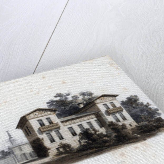 Design for a country house in Moabit, near Berlin, Germany by Anst von W Loeillot