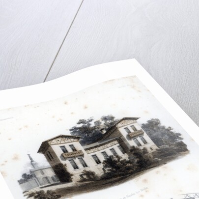 Design for a country house in Moabit, near Berlin, Germany by Anst von W Loeillot