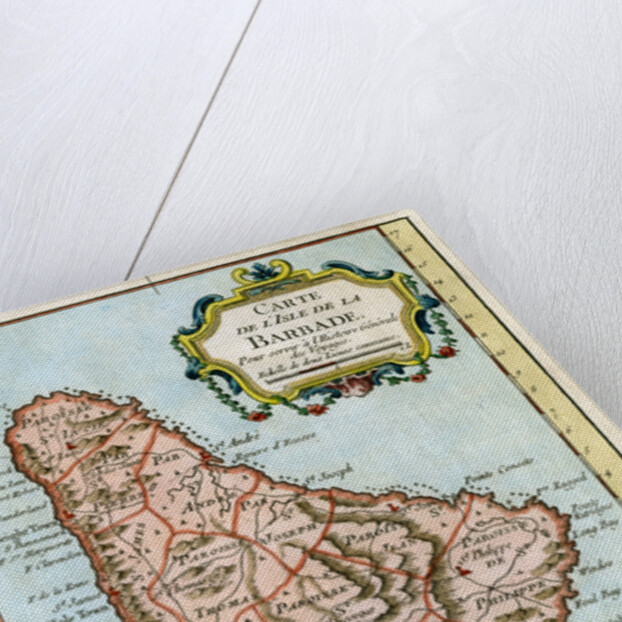 Map of Barbados by Anonymous