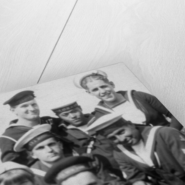 Sailors from six different countries during the Coronation review, Southsea, Hampshire by Anonymous