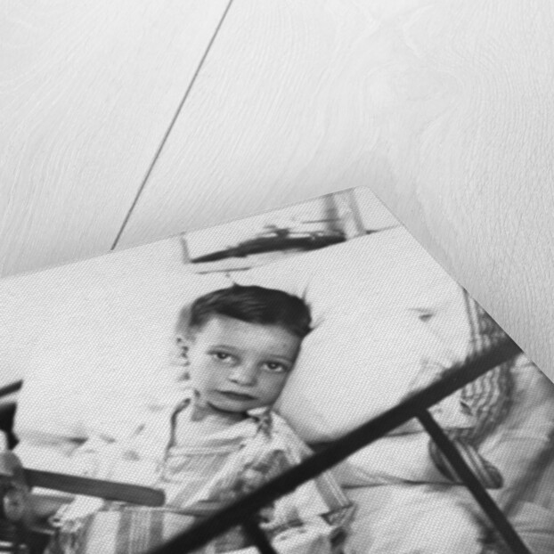 Greek boy from Pylos being nursed in the sick bay of the British battleship HMS Malaya by Anonymous