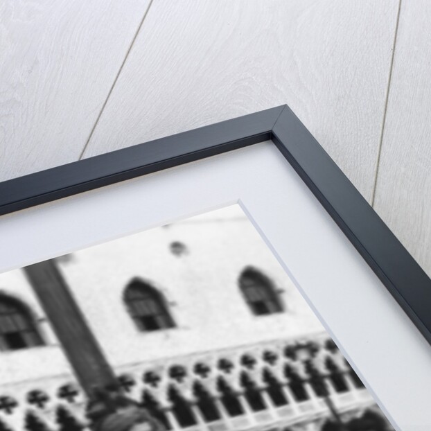 Woman surrounded by pigeons, St Mark's Square, Venice, Italy by Anonymous