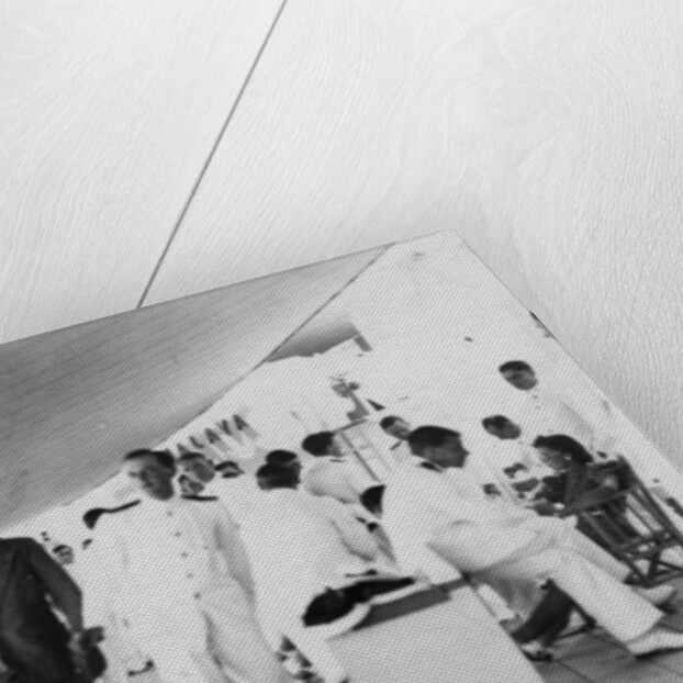 American actor and film director Douglas Fairbanks, Sr on board HMS Malaya, Venice by Anonymous
