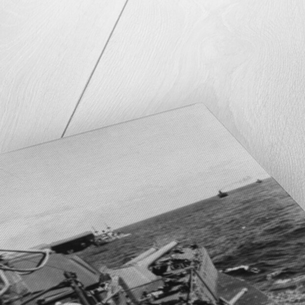 Sailors sleeping on the upper deck of the British battleship HMS Malaya by Anonymous