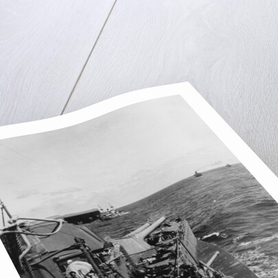 Sailors sleeping on the upper deck of the British battleship HMS Malaya by Anonymous