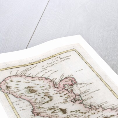 Map of the Caribbean island of Martinique by Anonymous
