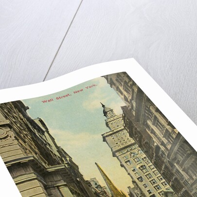 Wall Street, New York City, New York, USA by Anonymous