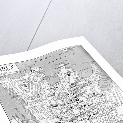 Map of central Sydney, New South Wales, Australia by Anonymous