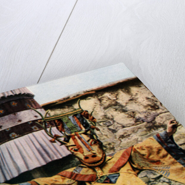 Lama dance, Tibet by Edmund Candler