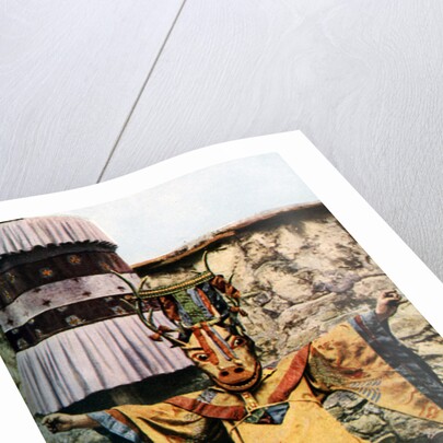 Lama dance, Tibet by Edmund Candler