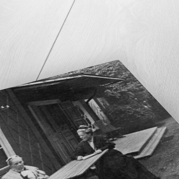 Swedish author Selma Lagerlöf and her mother, Louise by Anonymous