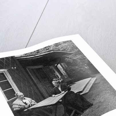 Swedish author Selma Lagerlöf and her mother, Louise by Anonymous