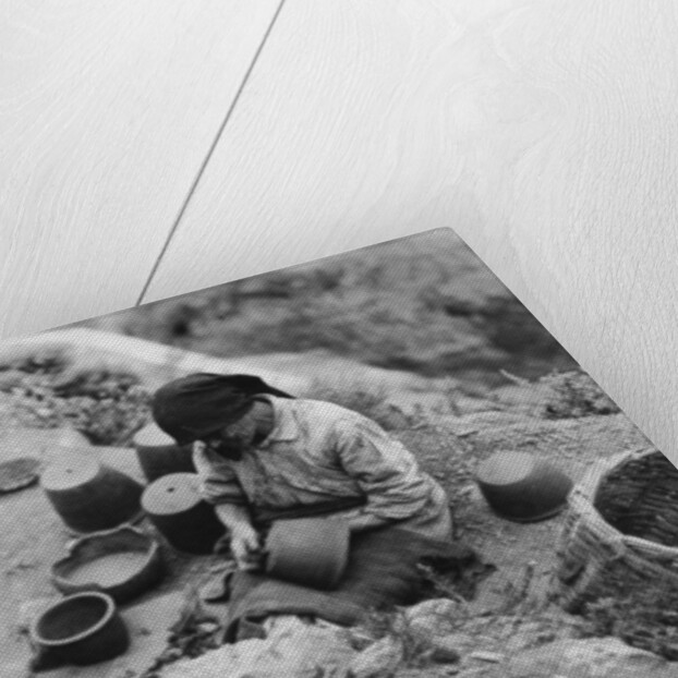 Making pottery, Atalaya, Las Palmas, Gran Canaria, Canary Islands, Spain by Anonymous