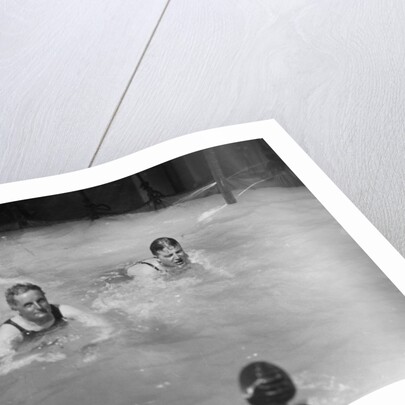 Passengers in the swimming pool on board a cruise ship by Anonymous