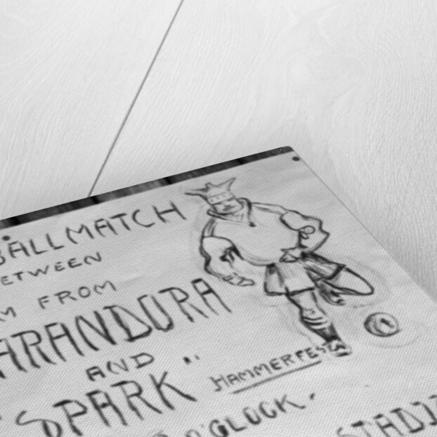 Football match poster, Hammerfest, northern Norway by Anonymous