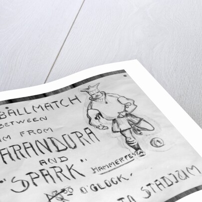 Football match poster, Hammerfest, northern Norway by Anonymous