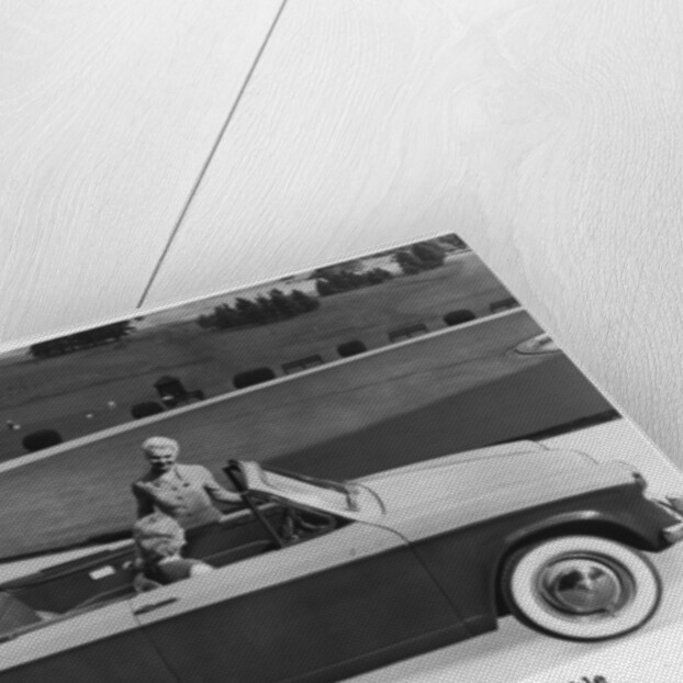 Singer Gazelle convertible, Woodcote Park, Epsom, Surrey by Anonymous