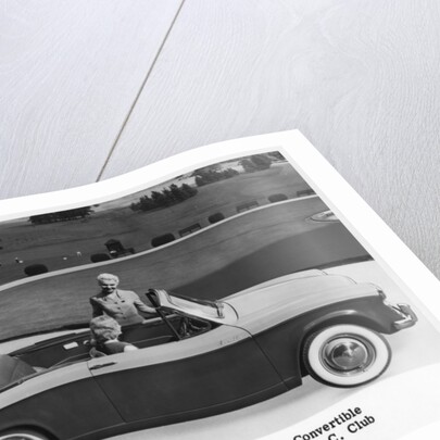 Singer Gazelle convertible, Woodcote Park, Epsom, Surrey by Anonymous