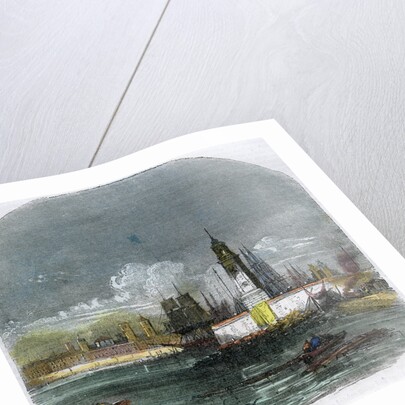 The Old Harbour of Barcelona by Anonymous