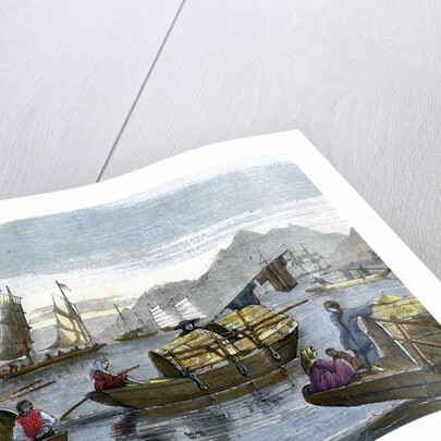 Chinese sampans in the harbour of Hong Kong by Anonymous