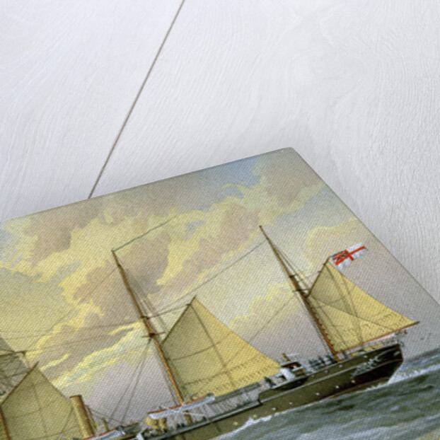 HMS Thrush, British 1st class gunboat by William Frederick Mitchell