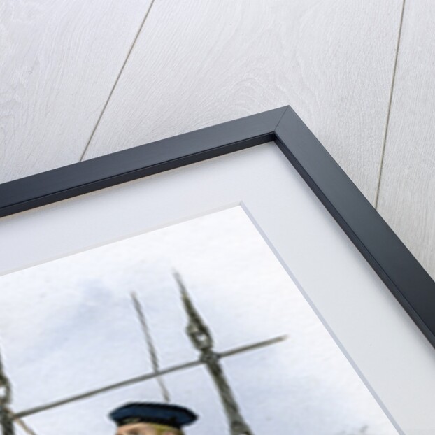 Royal Navy sailor signalling by William Christian Symons