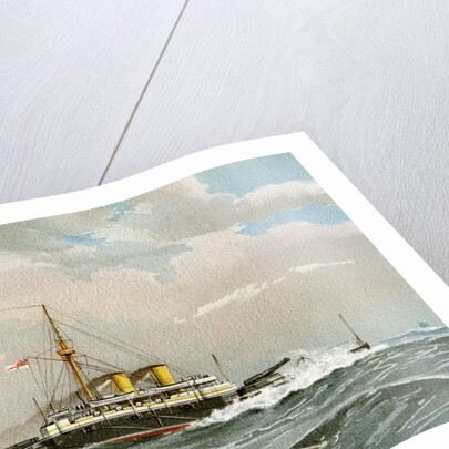HMS Rodney, Royal Navy 1st class battleship by William Frederick Mitchell