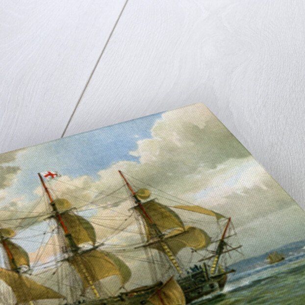 Royal Navy battle ship by William Frederick Mitchell