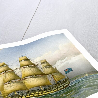 Royal Navy battle ship by Anonymous