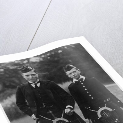 The Prince of Wales and Prince Henr by Ernest Brooks