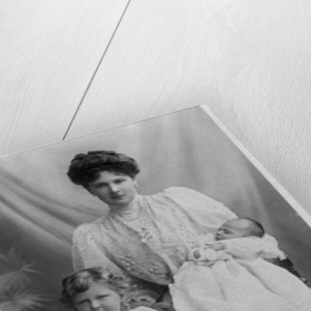 Princess Alexander of Teck with Princess May and Prince Rupert by Stuart Richmond