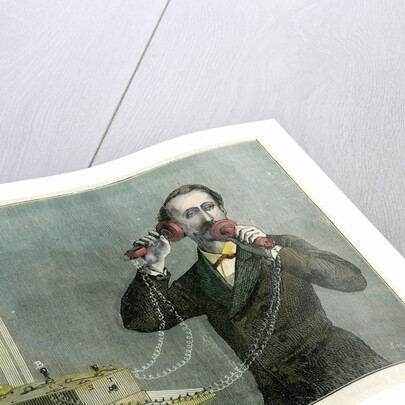 Bell's telephone in operation by Gilbert