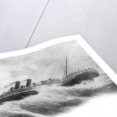 SS Mongolia in heavy seas by Anonymous