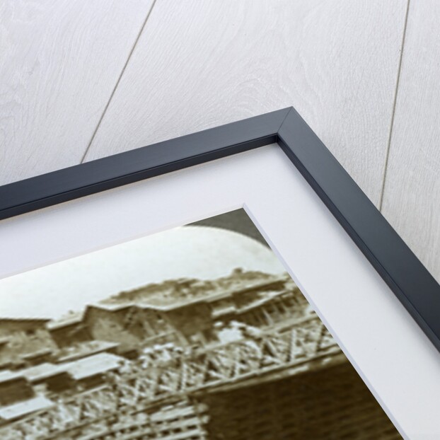 Quaint bridge and houses, City of Sun, Kashmir, India by Underwood & Underwood