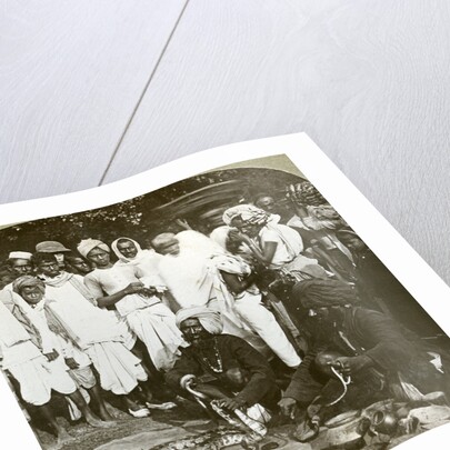 Snake charmer, Calcutta, India by Underwood & Underwood