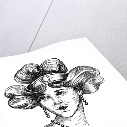 Woman's hairstyle by Anonymous