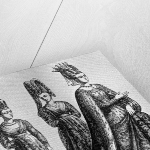 Isabella of Bavaria wearing a forked headdress by Anonymous