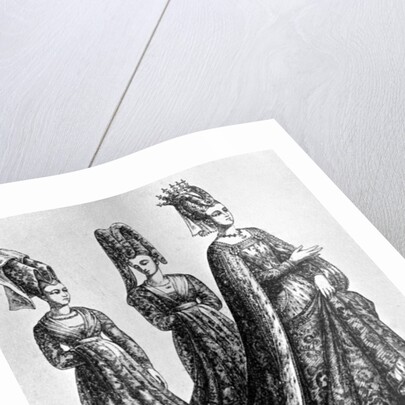 Isabella of Bavaria wearing a forked headdress by Anonymous