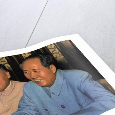 Mao Zedong and Chen Yi, Chinese Communist leaders by Anonymous