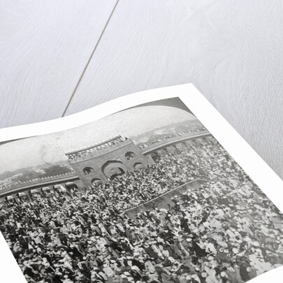 In the Court of the Jumma Mosque, Delhi, India by Underwood & Underwood