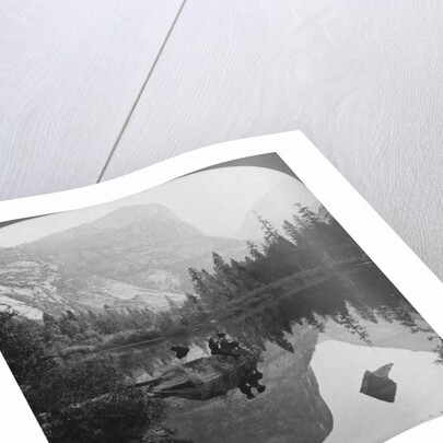 View of Mirror Lake, looking towards Mount Watkins, Yosemite, California, USA by Underwood & Underwood