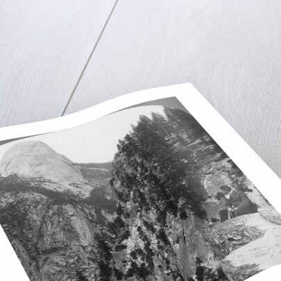 View from Glacier Canyon to Half Dome, Yosemite Valley, California, USA by Underwood & Underwood