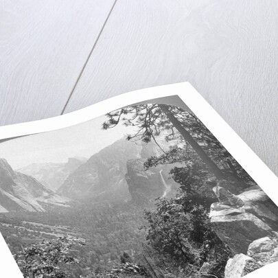 View from Inspiration Point through Yosemite Valley, California, USA by Underwood & Underwood