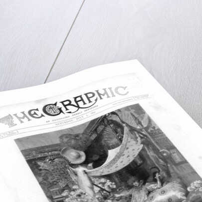 French actress Sarah Bernhardt in her Paris studio, France by Anonymous