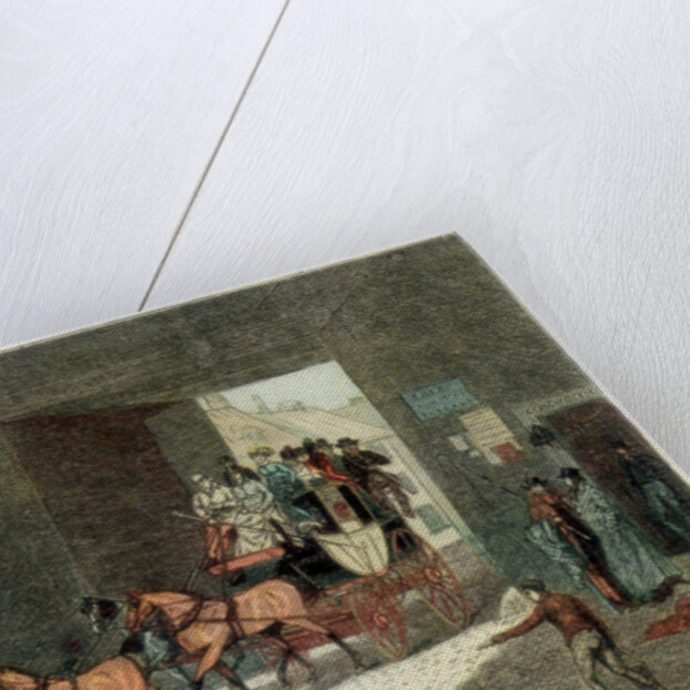 Coach arriving in the yard of an inn by Anonymous